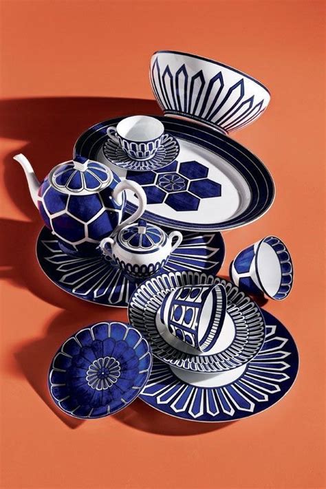 hermes tableware blue